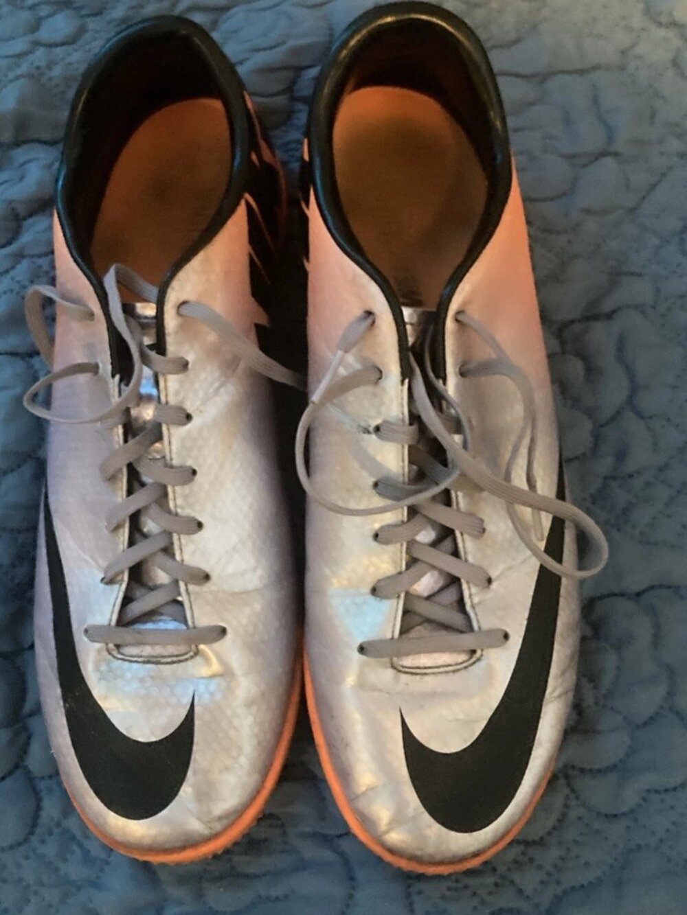 2014 Nike Mercurial victory IV FG Cleats e55613-508 Purple/Orange Men Sz 11.5